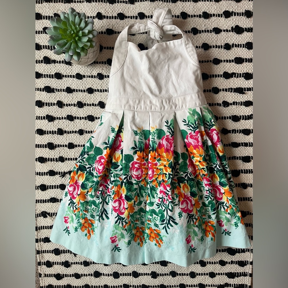 Janie and Jack Floral Halter Dress